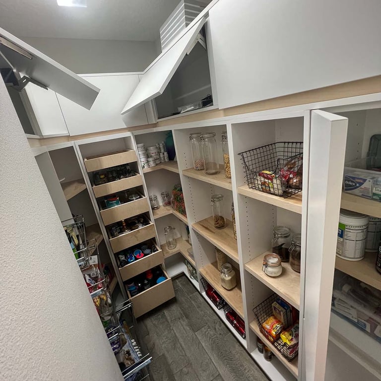Picture of pantry created by White and Wood Custom Carpentry in Orlando Florida