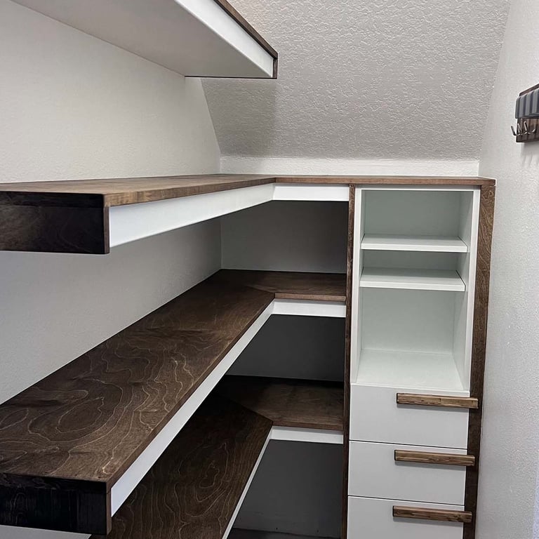 Picture of pantry created by White and Wood Custom Carpentry in Orlando Florida