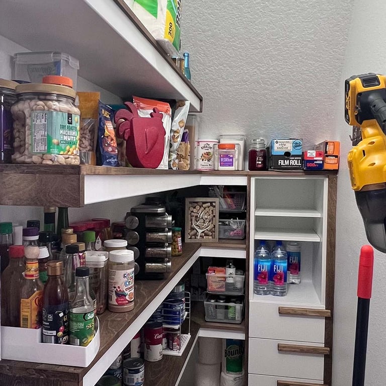 Picture of pantry created by White and Wood Custom Carpentry in Orlando Florida