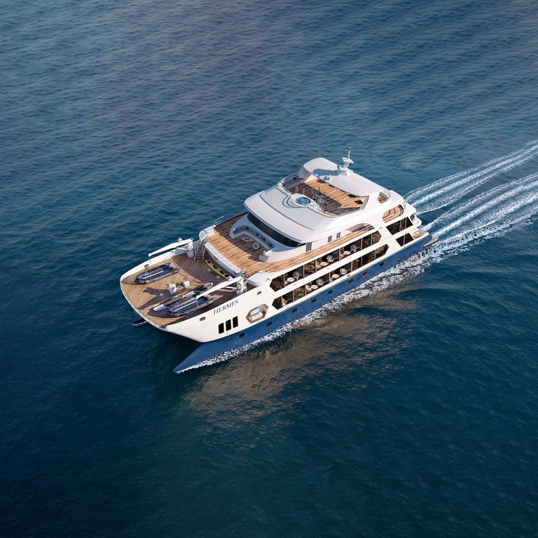 Private yacht charter journey through the Galapagos Islands