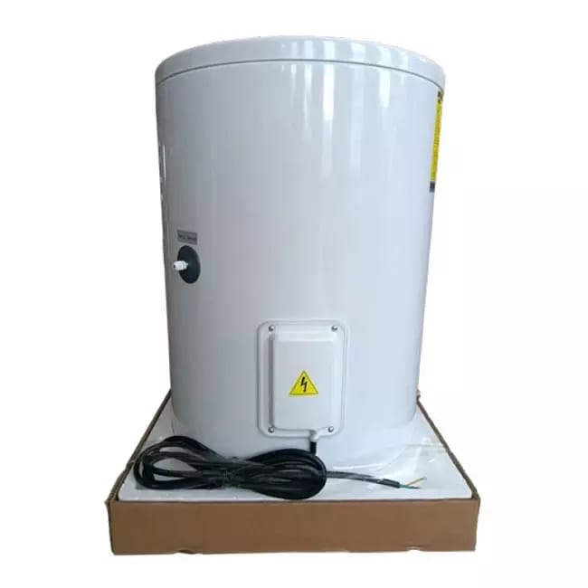 буферен резервоар термопомпена система инсталация водно подово отопление 100 литра нагревател 2kW