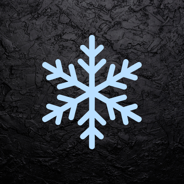 Catégorie à venir — icône flocon sur fond sombre.