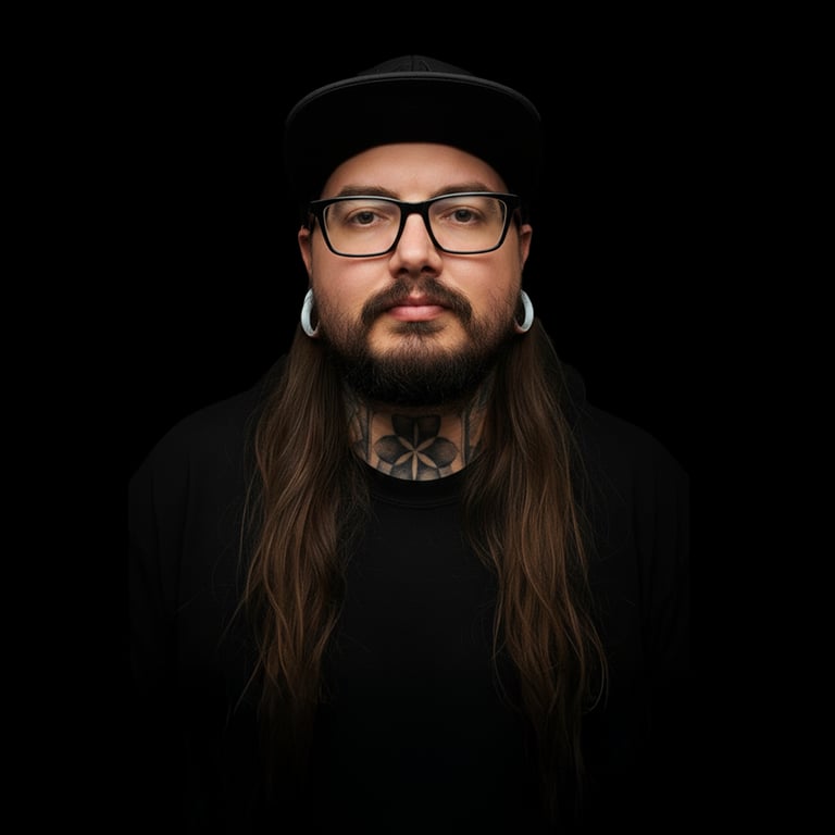 Ryan traditional and color tattoo artist known for bold linework at Aura Tattoo Studios