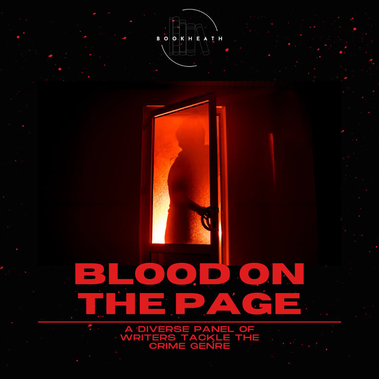 Social Square image for Blood on the Page event, designed by Briony Langley-Miles (https://brionywrites.com/)