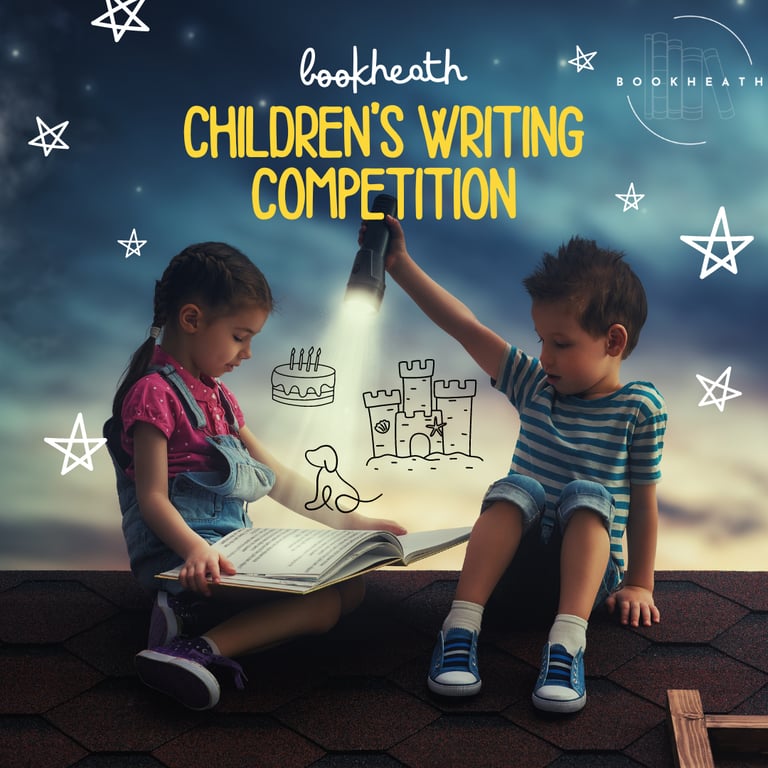 Social Square image for Children's Writing Competition, designed by Briony Langley-Miles (https://brionywrites.com/)