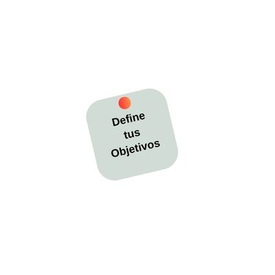 Define tus objetivos