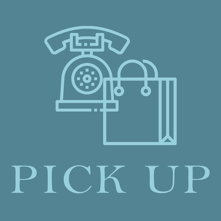 An icon of a phone and shopping bag