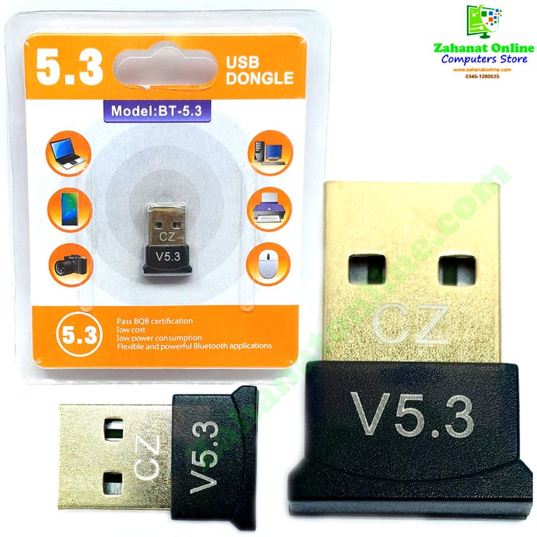 USB Bluetooth 5.3 Dongle for PC and Laptop zahanatonline.com