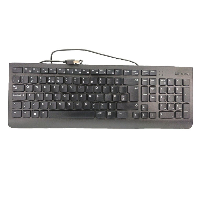 Original Lenovo Slim USB Keyboard Quiet, low-profile keys for a smooth and comfortable typing