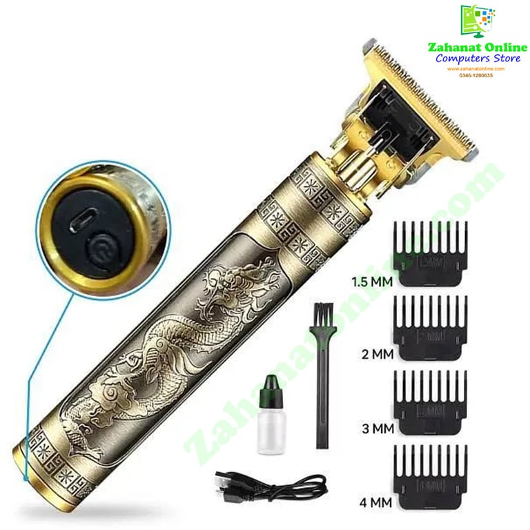 T9 Vintage Rechargeable Hair Trimmer and Shaver for Men zahanatonline.com
