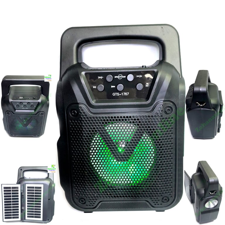 4 Inch Bluetooth Speaker-Solar Charging-Portable Audio zahanatonline.com