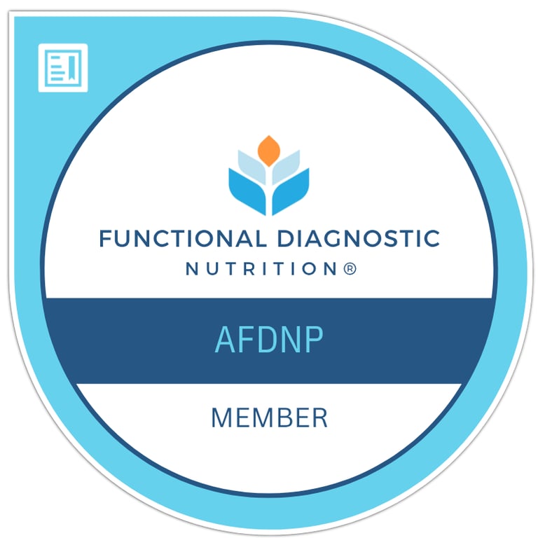 Certified Functional Diagnostic Nutrition Practitioner membership badge – Sara Alonso