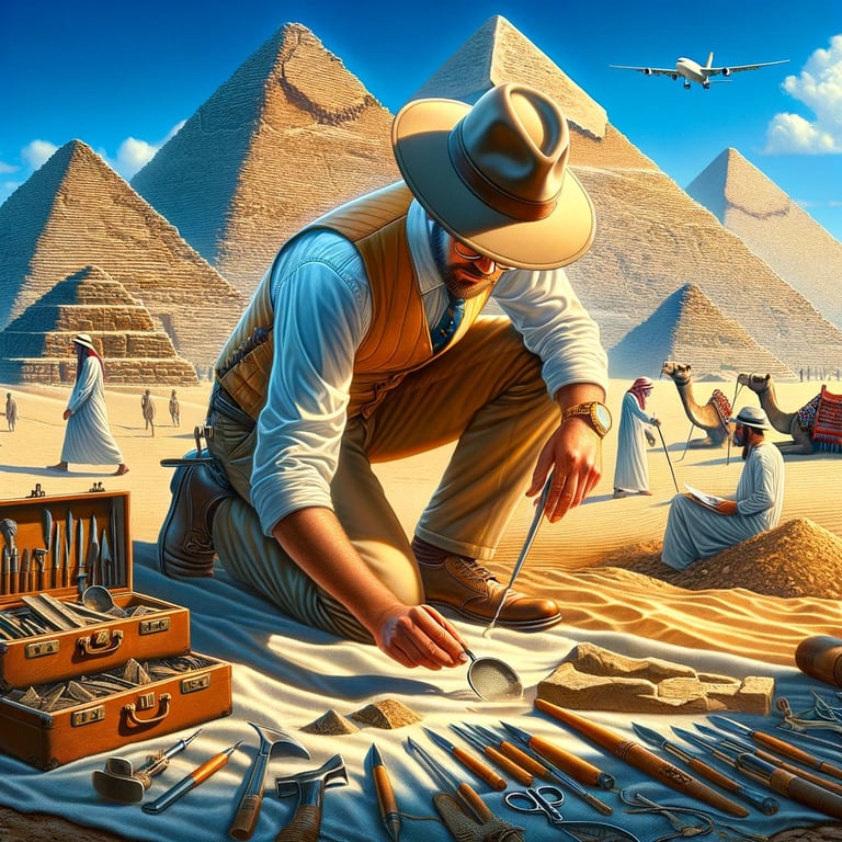 a man in a hat and a hat is holding a knife and a knife in
