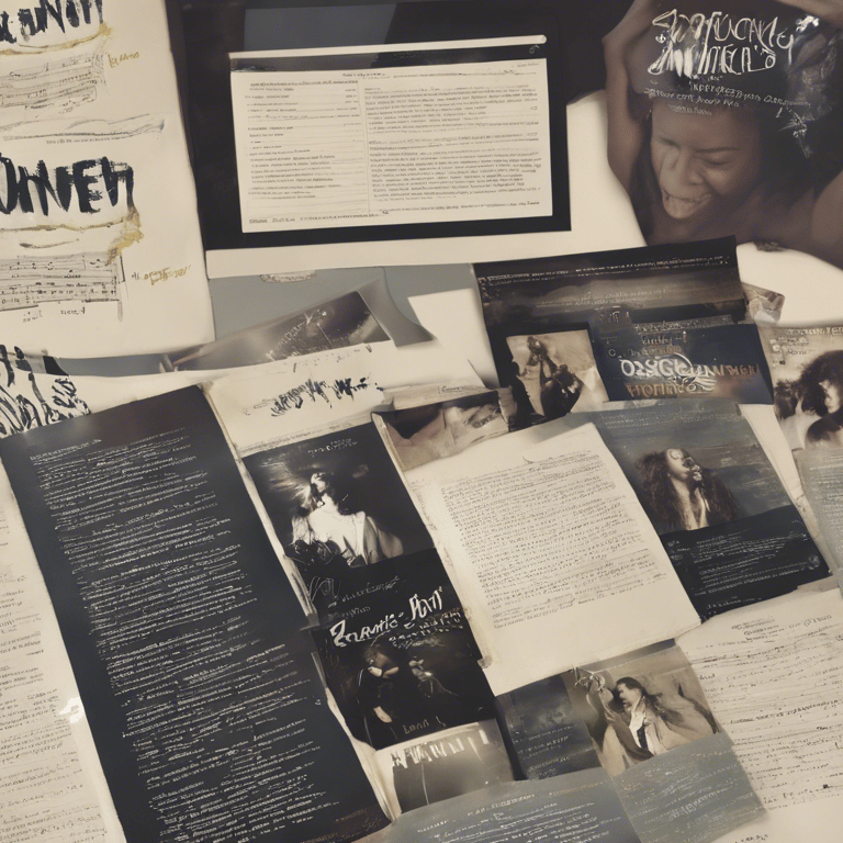 a bunch of posters and posters on a bulletin board