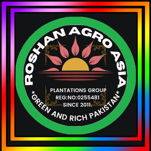 a logo for roshhan agroad, a plant based business