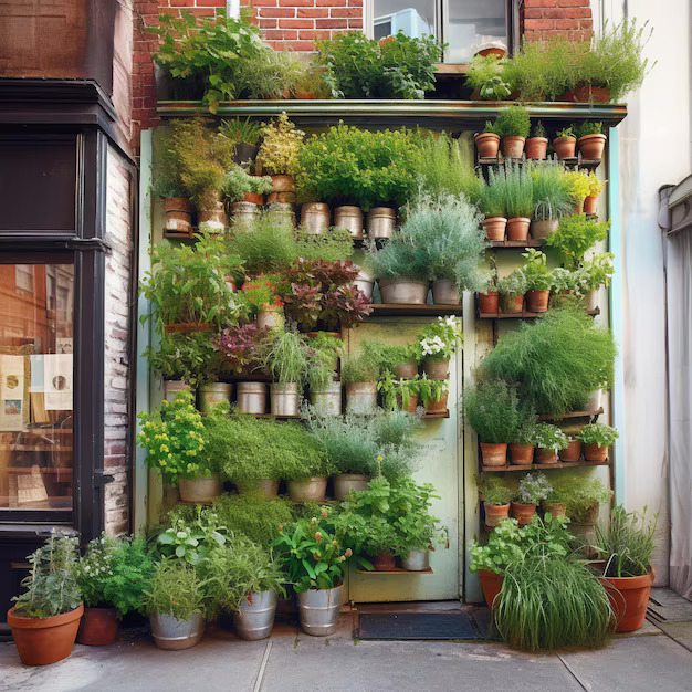 small backyard vertical garden