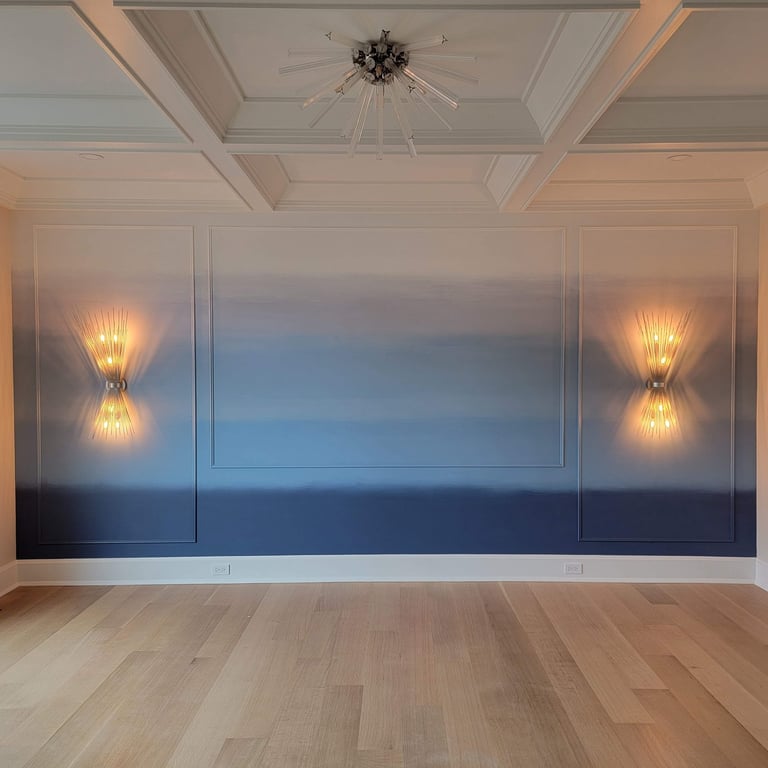 Ombre wall finish by marcine in scotch plains, NJ