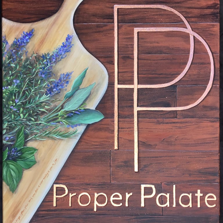 custom canvas created for proper palate in NJ BY MARCINE