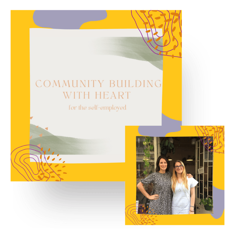 Lucy and Martina at their Lisbon event called Community Building with Heart