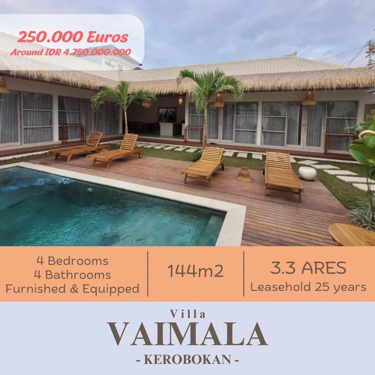 construction of villas in Bali