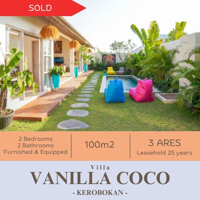 Construction of villas in Bali