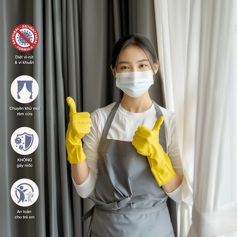 Xịt khử mùi giúp diệt vi khuẩn ẩm mốc, vi rút