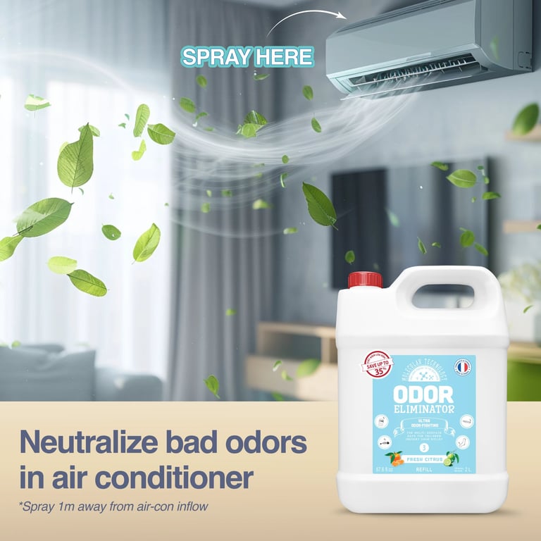 Neutralize bad odors in air conditioner.