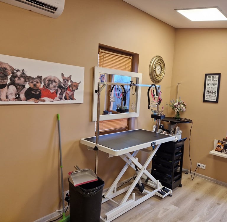 Šunų kirpykla vaisvydavoje Doggy Divine- Kirpimo stalas