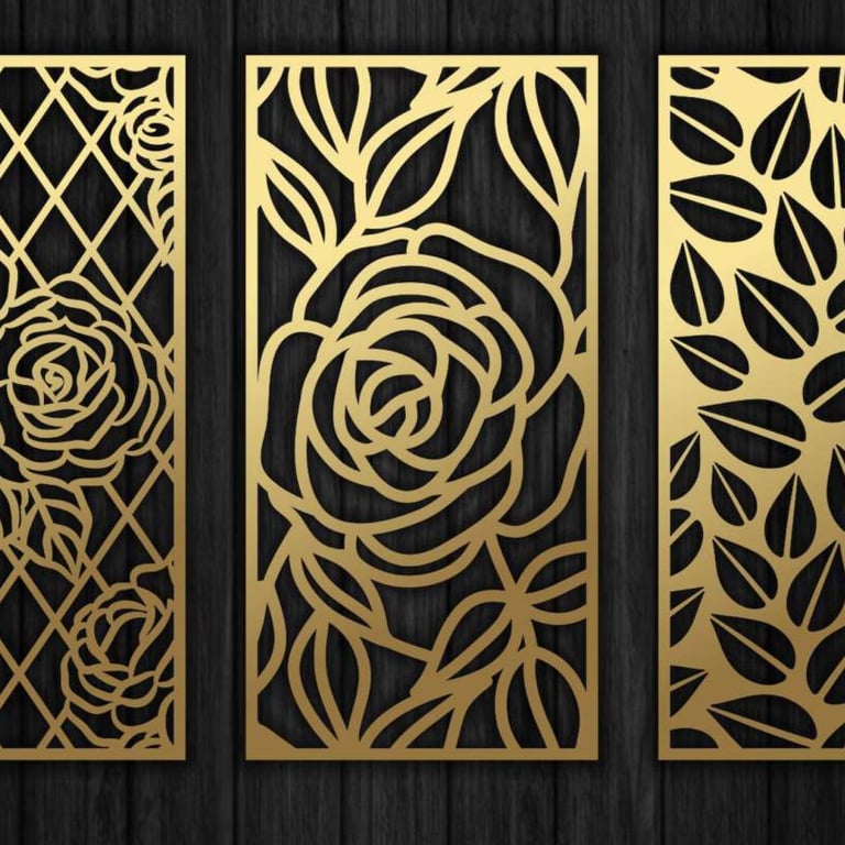 Metalo pjovimas lazeriu raštai