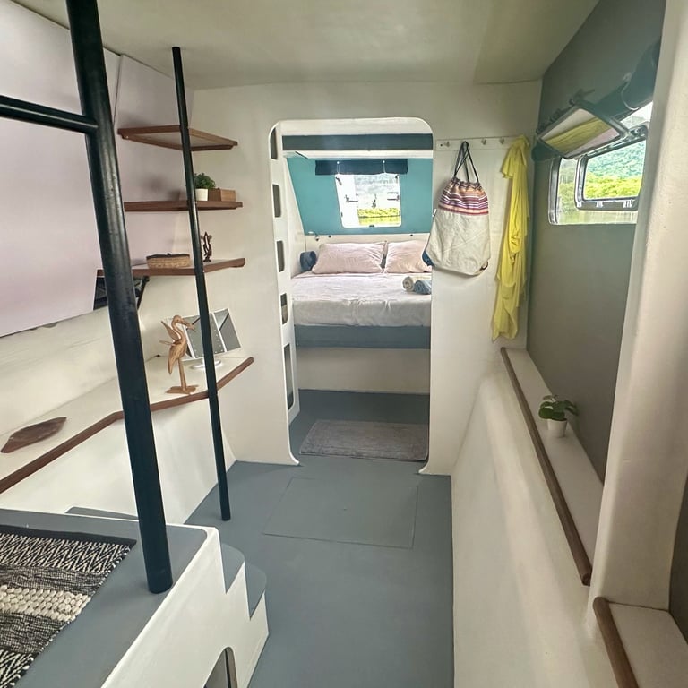 vue plongeante de la cabine master