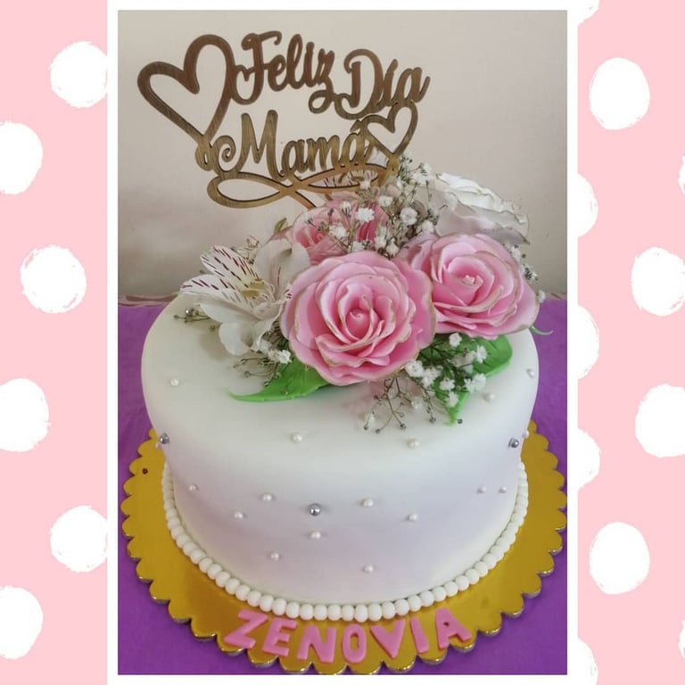 torta personalizada feliz día mamá