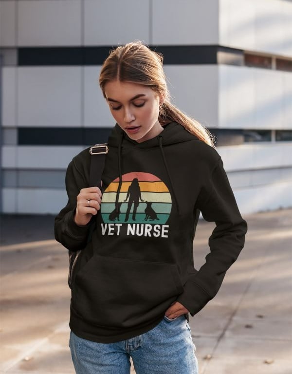 Vet Nurse Hoodies Model
