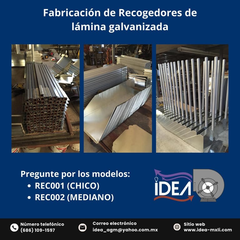 Fabricación de recogedores de lámina galvanizada