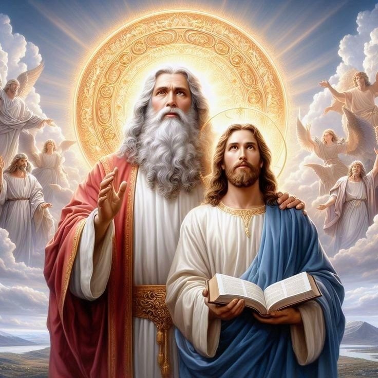 God the Father and Jesus Christ in heaven