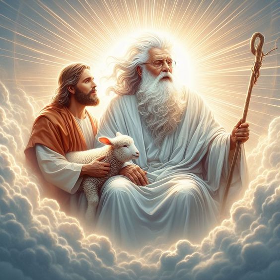 God the Father and Jesus Christ in heaven