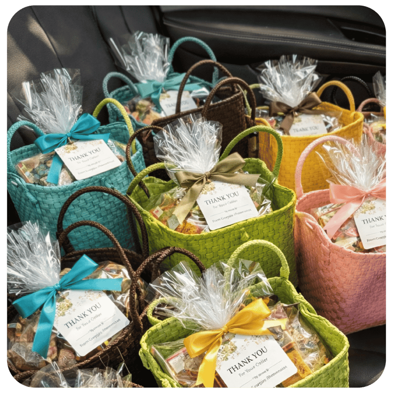 Tas anyaman plastik souvenir Craftvitas siap dikirim untuk pesanan grosir dan event