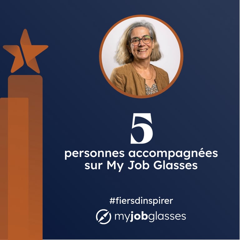 5 personnes accompagnées avec MyJobGlasses