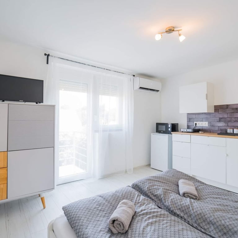 Zigzag apartman nappali Siófok 