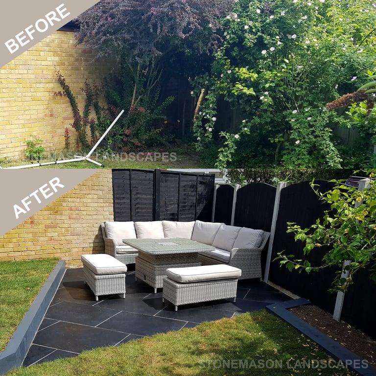 Before & After Garden Makeover Photos Romford - Hornchurch - Brentwood - Upminster