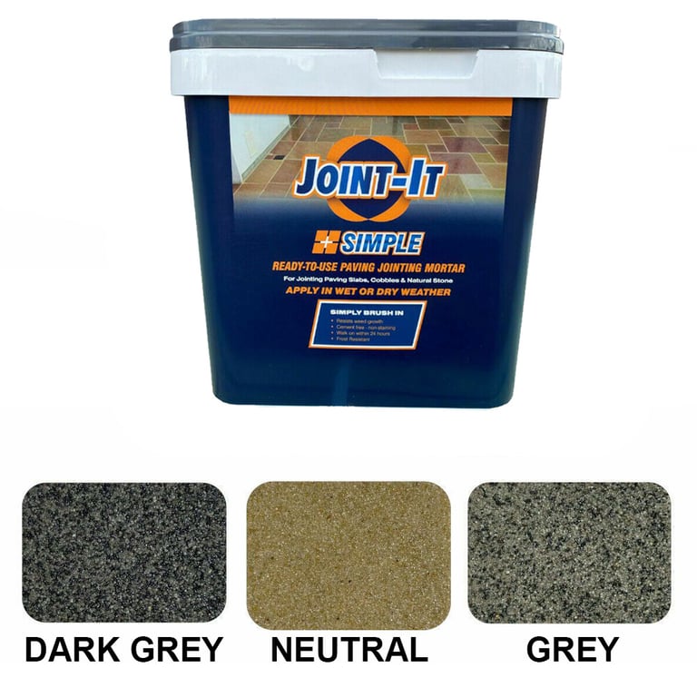 Joint-It Simple paving grout pointing colour chart