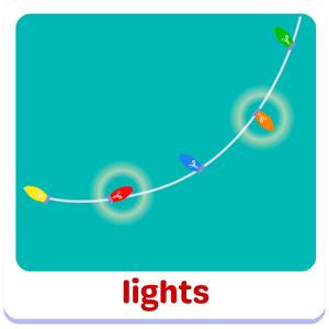 xmas lights | Christmas kids vocabulary