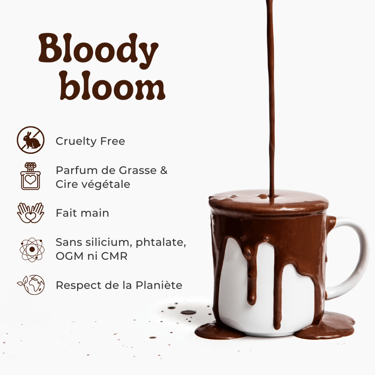 bougie fondants chocolat chaud artisanal sorcière ésotérisme crueltyfree