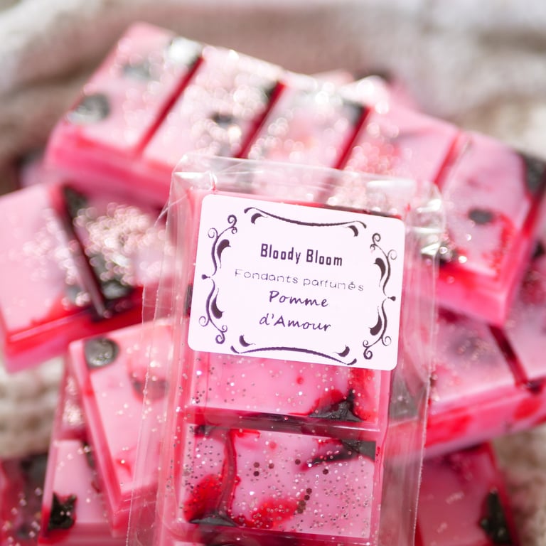 fondants Pomme d'Amour bougie artisanale