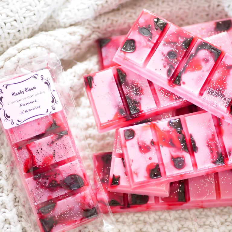 fondants Pomme d'Amour bougie artisanale