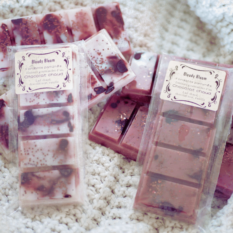 fondants bougie artisanale chocolat chaud