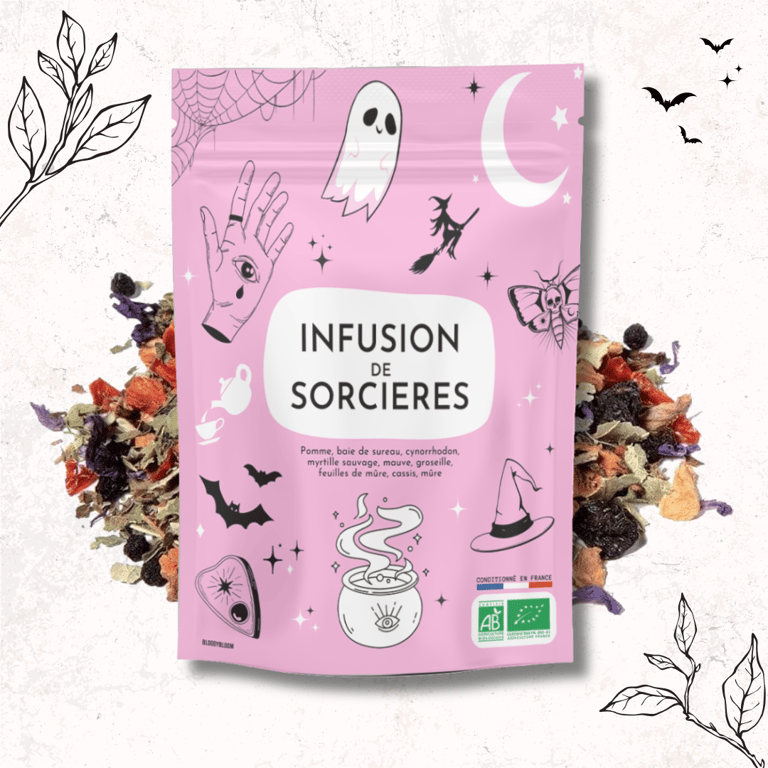 Infusion Tisane Thé de sorcières BIO bloodybloom