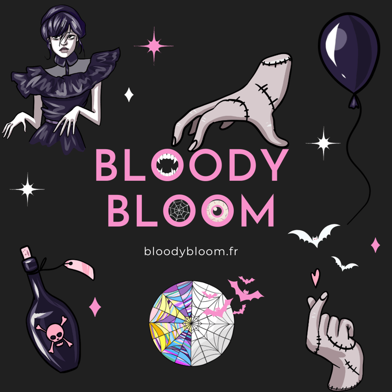 Mercredi Addams Wednesday Tim Burton Famille Addams Addamsfamily bijoux déco Halloween