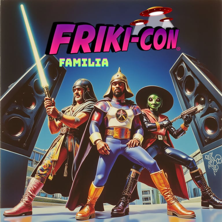 Caratula de canción oficial de Friki-con 2025. El evento friki de Madrid