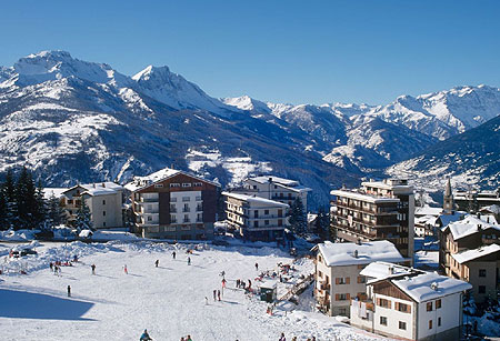 Resort di Sauze d'Oulx, sede delle lezioni di snowboard con Andrea Bandi