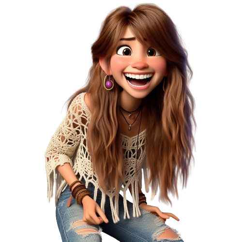 a cartoon girl with a very cute face martin pe coach